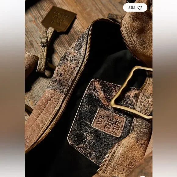 We The Free Ash Leather Weekender Bag - Picture 5 of 9